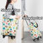 Petit chariot de magasinage pliable pour l'épicerie, conception pliable légère avec roues, chariot compact portable-113362038