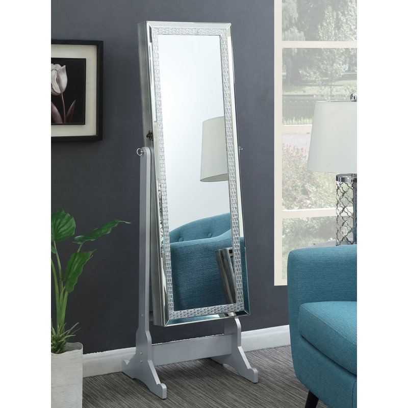 Miroir de plancher rectangulaire Fiorangela
