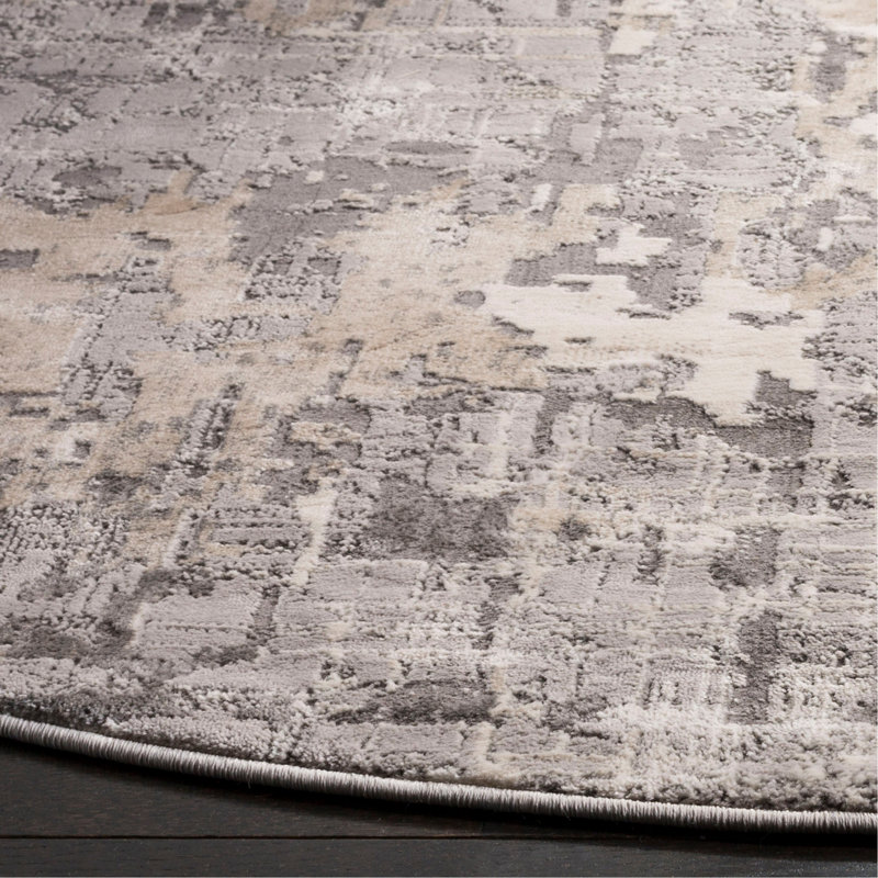 Edvin Performance Abstract Rug, Round 6'7"