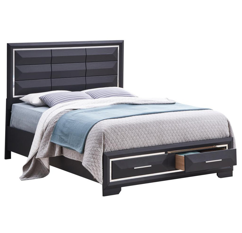 Panel Storage Bed, King