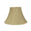 Abat-jour cloche en lin 9 po H (Uno) en or clair