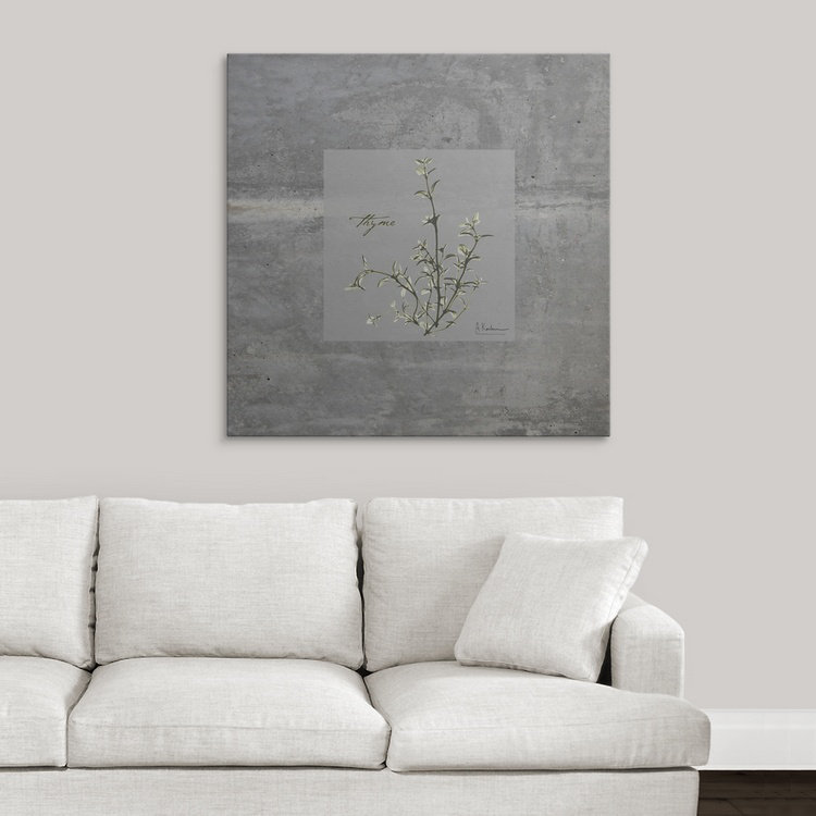 «Thym concret» par Redmayne, reproduction de photo, H 35 po x l 35 po x P 1,5 po, Toile