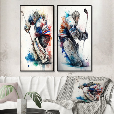 «Hockey Gardien», 2 pièces sur toile
