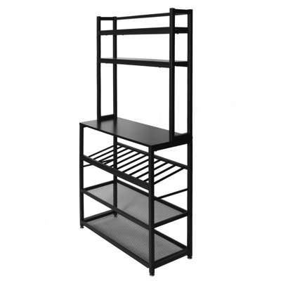 Mikhaela 35.5'' Steel Standard Baker's Rack with Microwave Compatibility