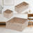 Stackable Woven Storage Bins With Lids And Metal Frame - Set Of Polypropylene Organizer Baskets For Closet, Shelf, Drawer, Nursery And Office Organization-1541350009-1541350006