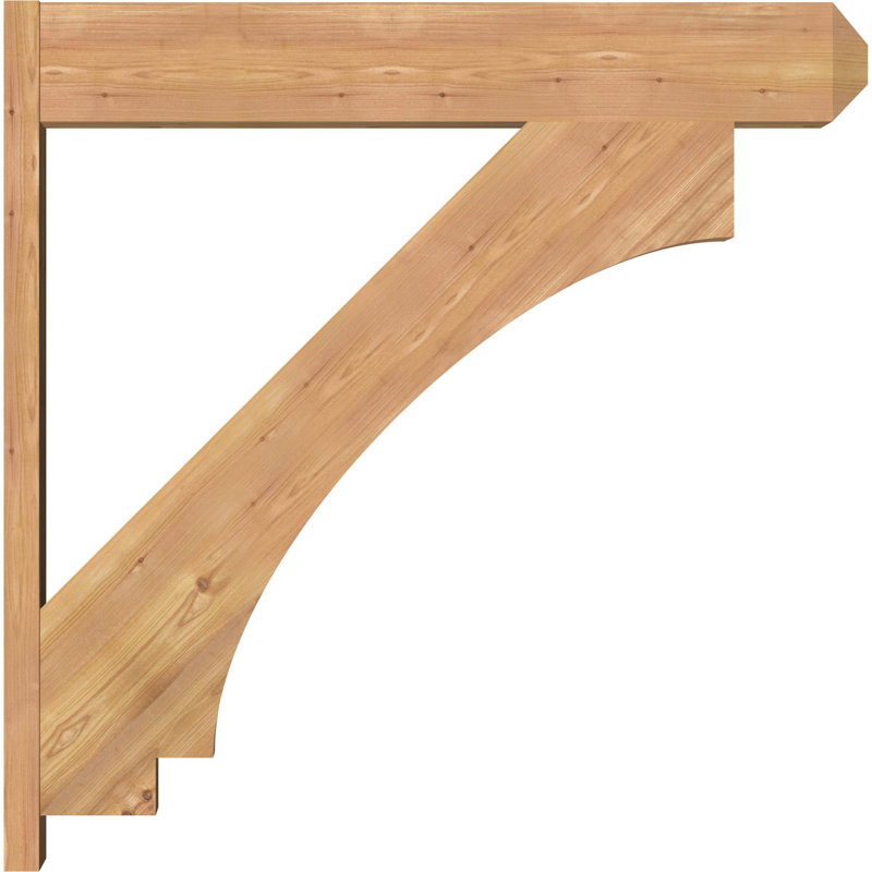 Persienne impériale, Cèdre rouge occidental l 7 1/2 po (lisse), P 40 po x H 40 po