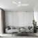 45" Wernhard 3 Blade LED Smart Flush Mount Ceiling Fan with Remote Control and Light Kit Included