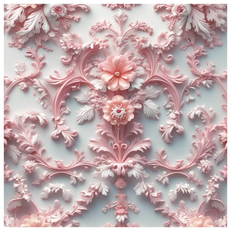 Coussins décoratifs roses à motif floral double face, 18 x 18 inches