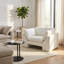 Fauteuil d'appoint 55 po Belova, blanc