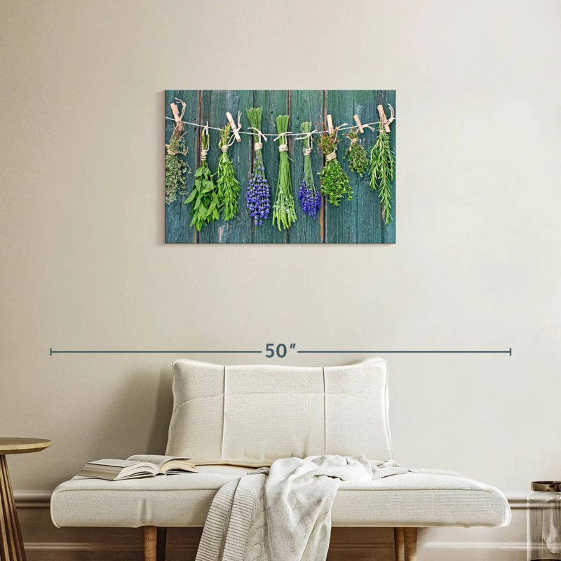 Yarlin Drying Herbs, 20" H x 30" W