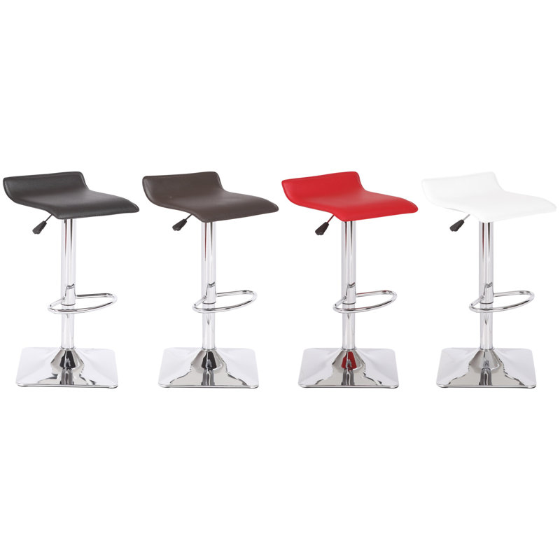 Tabouret de bar à hauteur ajustable Bidwell, Chocolat