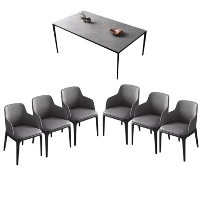 Ensemble de salle à manger rectangulaire moderne