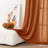 Vollmar Linen Blended Grommet Semi-Sheer Curtain Pair-19359316-19359321