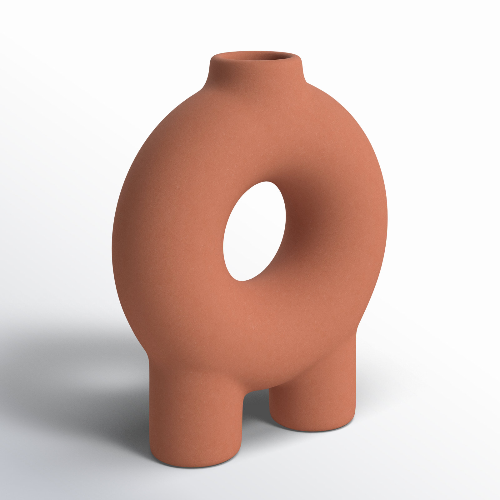 Corsetti Ceramic Table Vase, Terracotta