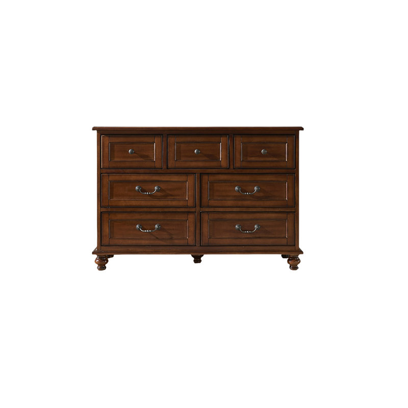 Commode d'appoint en bois massif style rétro