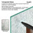 50-55" W X 60" H Frameless Double Sliding Tub Door with 3/8" (10mm) Clear Tempered Glass, Shatter-Resistant Film & Installation Hole Locator-114773319