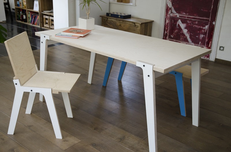 Giedi Upholstered Bench, Iris Blue