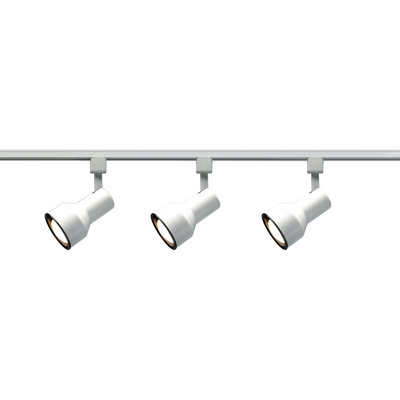 Ensemble de rail d'éclairage cylindrique à 3 lumières