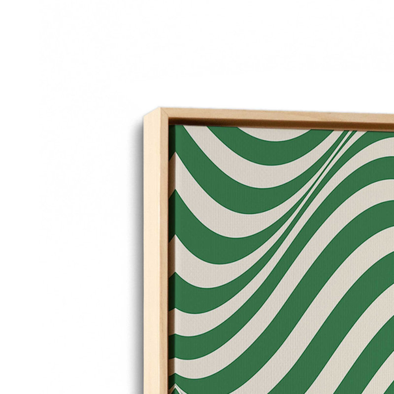 «Bauhaus Curves in Motion», reproduction sur toile, Cadre flottant brun, H 18,75 po x l 12,75 po