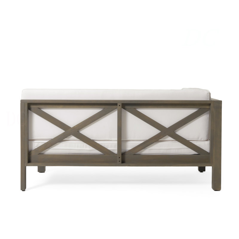 BANC D'ANGLE EN BRAVA AVEC TABLE BASSE BRAVA