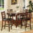 Degraffenreid Upholstered Faux Leather Counter Stool with Solid Wood Frame