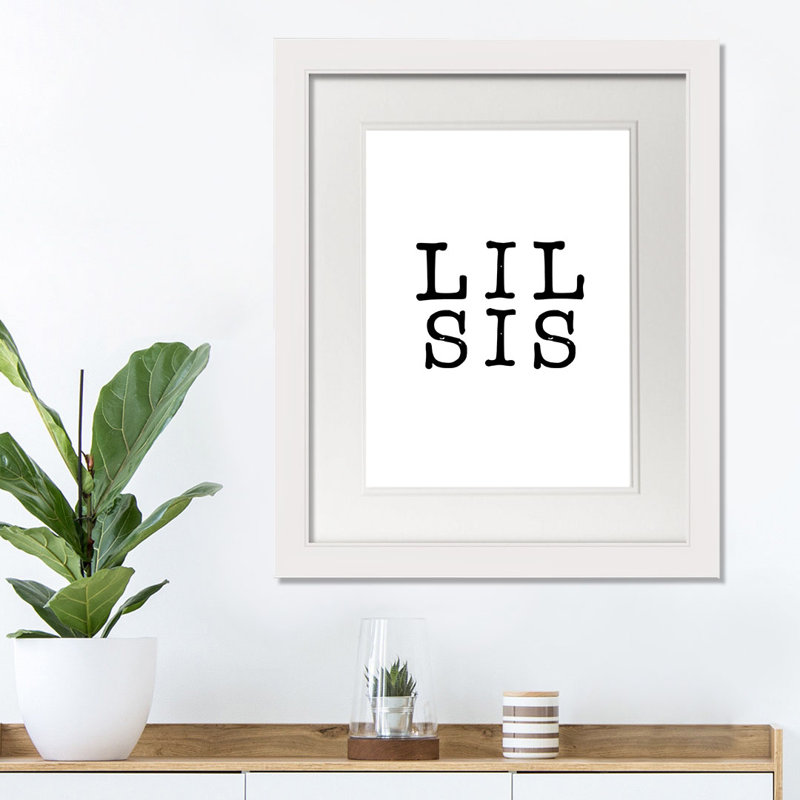 Lil Sis, art encadré, H 20 po x l 16 po x P 1 po