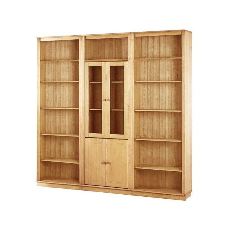Delbis 223cm H x 222cm W Library Bookcase Bookcase