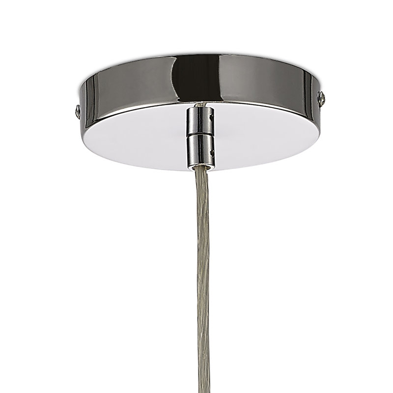 Pershing 6 - Light Geometric Pendant, Silver