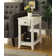 Bhairavi Transitional Wooden Rectangular End Table with Storage