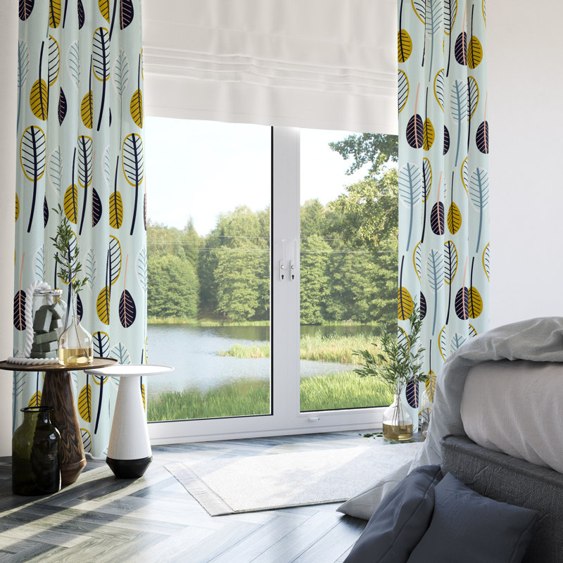 Semi Sheer Curtain Pair, 56" W x 78" L