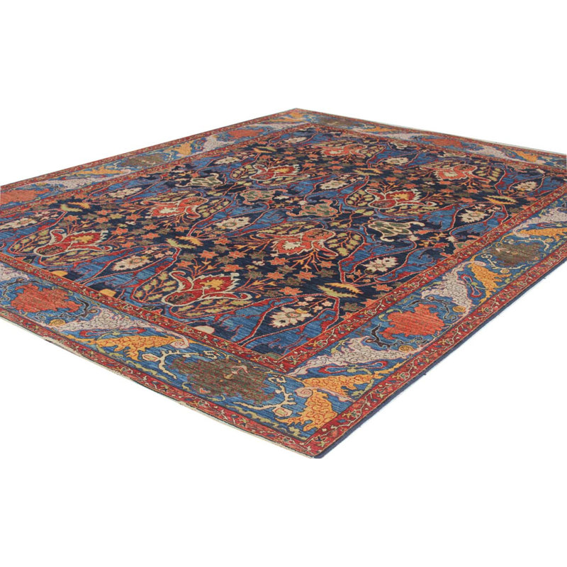 Transitional One-of-a-Kind Rectangle 9 X 11'6" Hand Knotted Area Rug