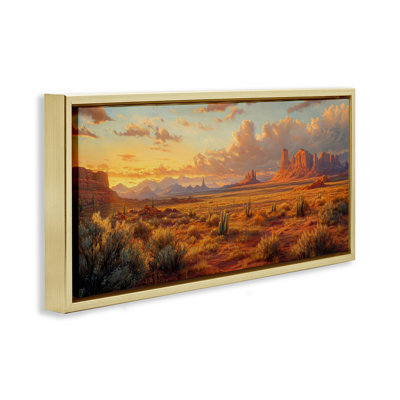 Cadre flottant Distant Plateau Canyon, design par Petal Prints Design