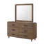 Commode contemporaine à six tiroirs avec beaucoup d'espace de rangement