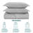3 Piece Bedspread Set - Reversible Quilt Set - Lightweight Microfiber Coverlet for Queen King Twin-127275593-127275592