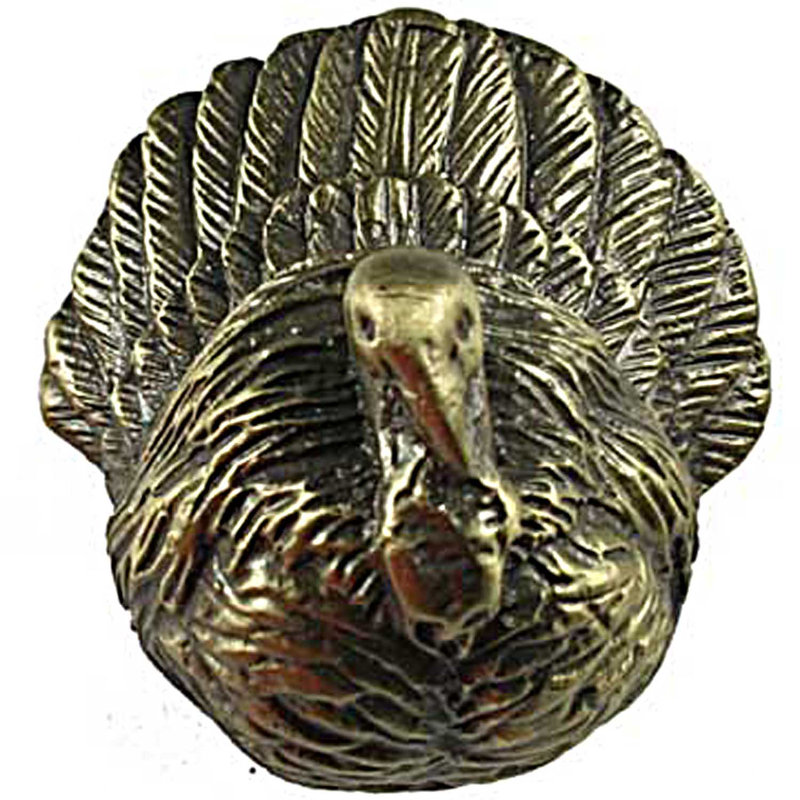 Poignée fantaisie 1 5/8" Wildlife Wilderness, Laiton antique