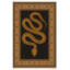 Tapis à bordure noire Golden Serpent
