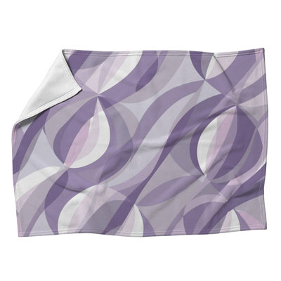 Couverture molletonnée mauve