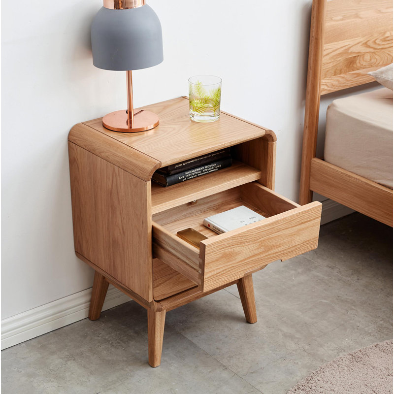 Armoire de chevet en bois massif Pure