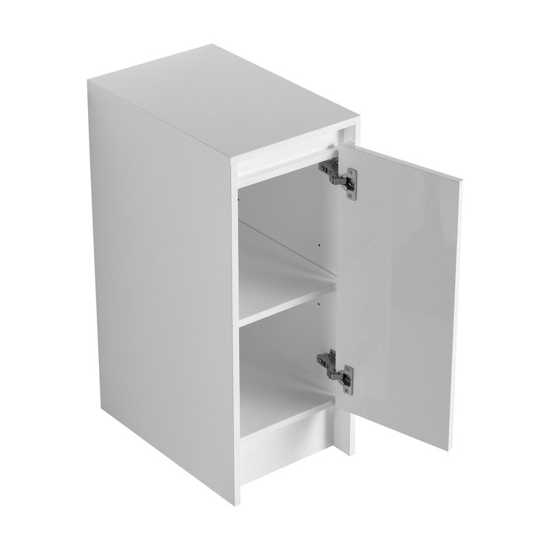 Armoire de rangement autoportante pour salle de bain avec portes à fermeture douce, armoire de rangement pour salle de bain
