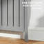 Radiator Large Radiator Cover with Drawers and Vertical Slats 119 x 19 x 93 cm