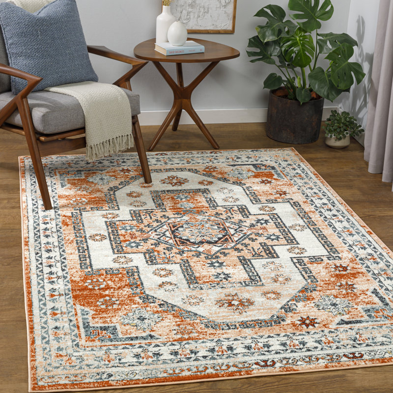 Aldusa Oriental Indoor Rug, Rectangle 5'3" x 7'
