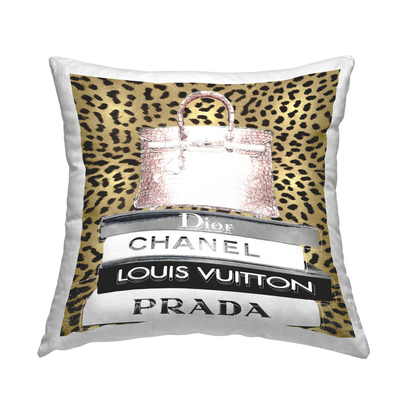 Coussin décoratif à motif de guépard Glam