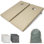 Ensemble de jeu de cornhole toutes saisons Coast Modern - format réglementaire 4 x 2 pi - Jeu d'extérieur de qualité supérieure pour adultes et famille - Sable