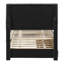 Lit plateforme tapissier avec lit gigogne-1325851746