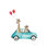 " Giraffe Joy Ride III " by Mercedes Lopez Charro Painting Print