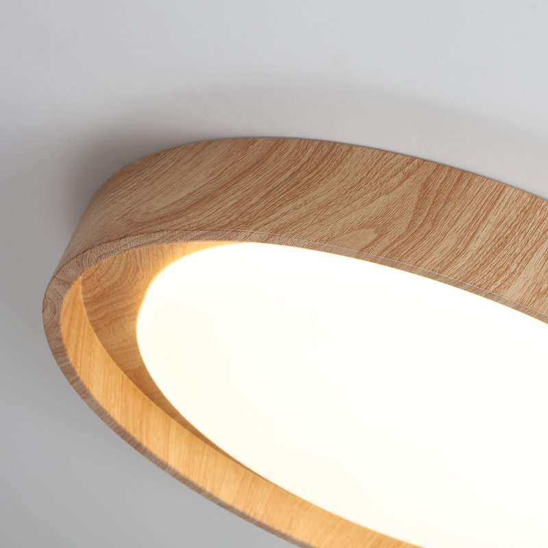 Plafonnier rond à DEL - 19,68 po, Naturel