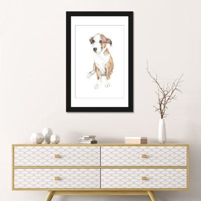 « doux chiot dog », impression sur toile