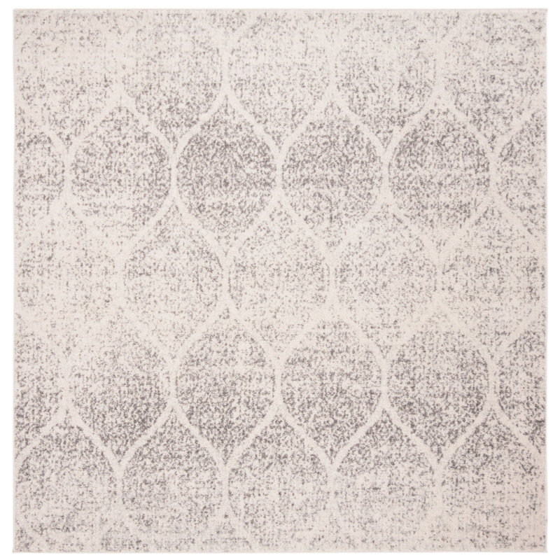 Tapis à motif géométrique Hayley Performance, Carré 9 pi