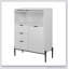 Buffet avec 3 tiroirs, 1 porte et 1 armoire vitrée avec rangement