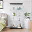 Vitrine à deux portes avec 4 tablettes vitrées et porte-1658983982